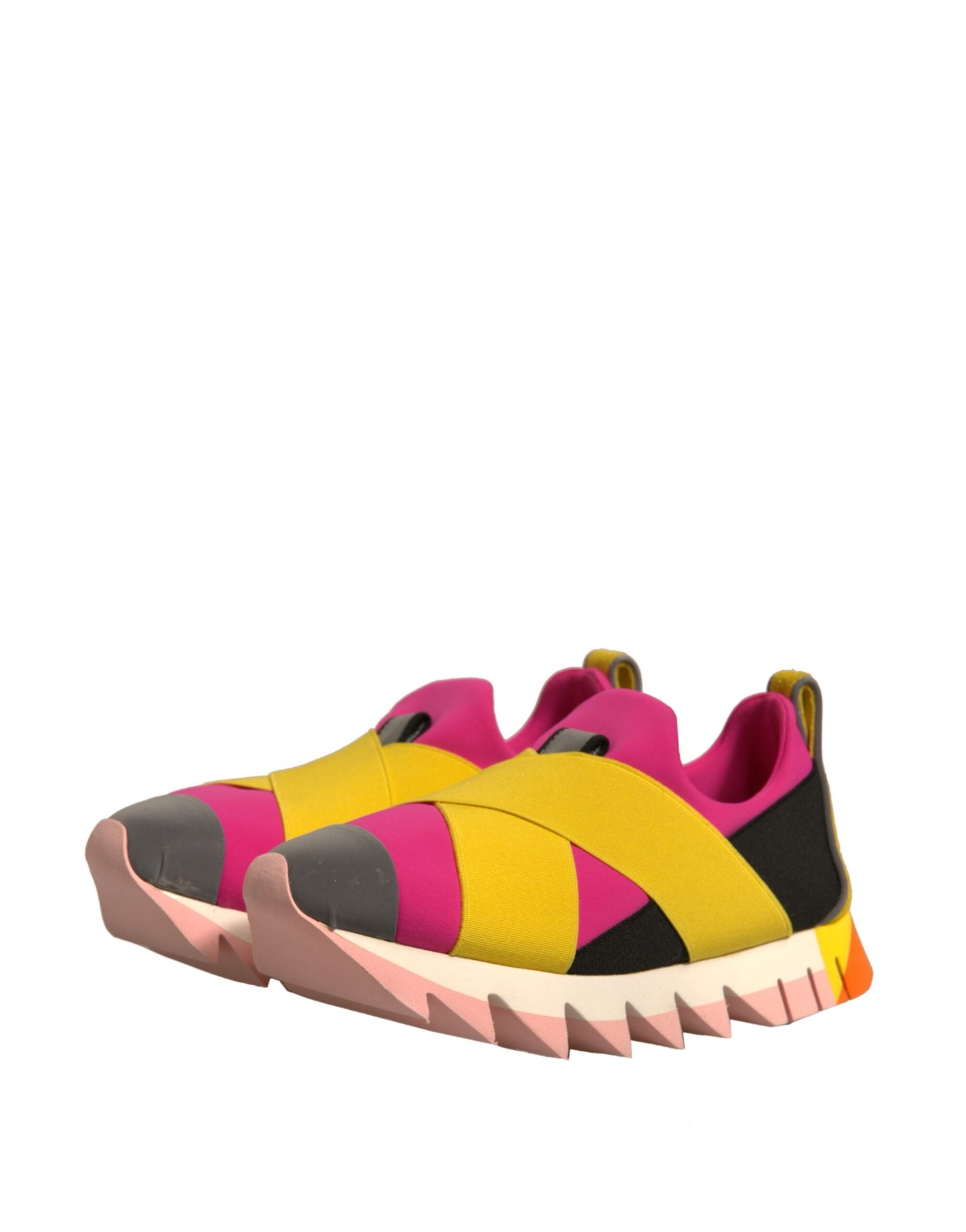 Dolce & Gabbana Multicolor Neoprene Elastic Ibiza Sneakers Shoes