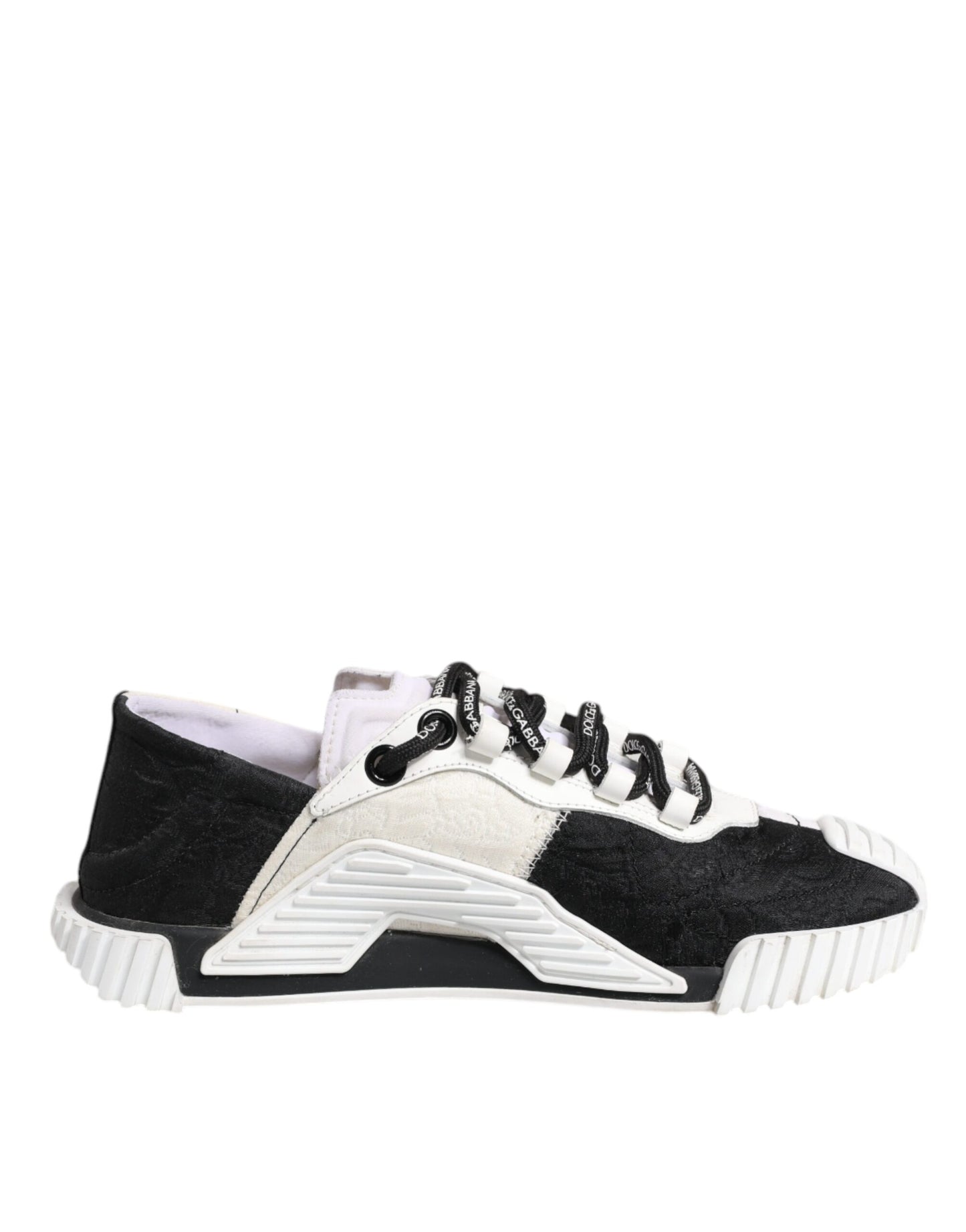 Dolce & Gabbana White Black NS1 Low Top Sneakers Shoes