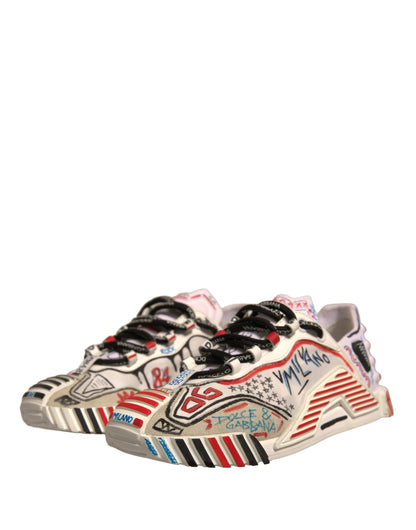 Dolce & Gabbana Multicolor Suede Fabric NS1 Sneakers Shoes