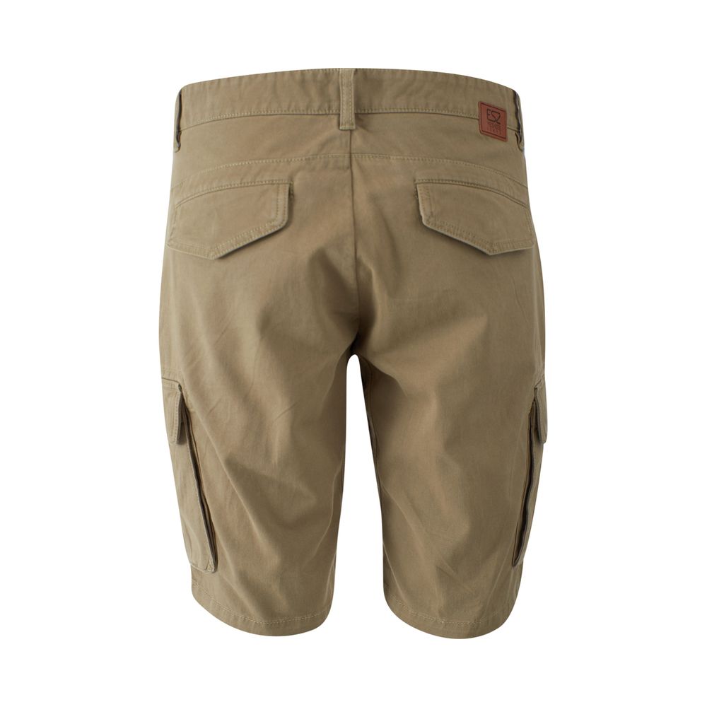 Yes Zee Beige Cotton Men Bermuda Short