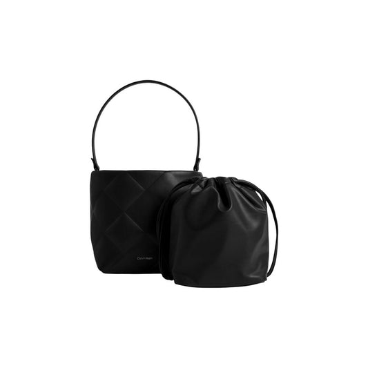 Calvin Klein Black Recycled Polyester Handbag