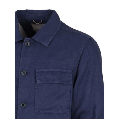 AT.P.CO Blue Linen Shirt