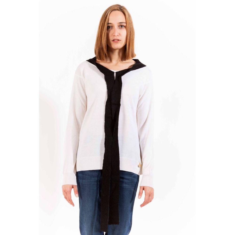 Love Moschino White Wool Women Sweater