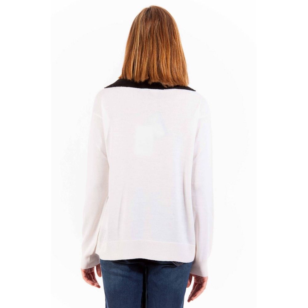 Love Moschino White Wool Women Sweater