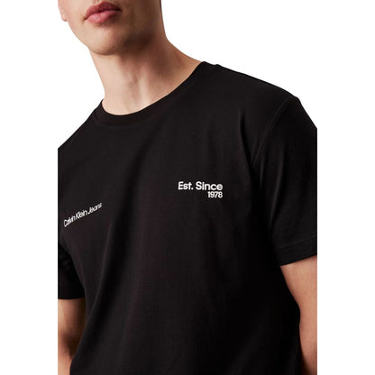 Calvin Klein Jeans Black Cotton T-Shirt