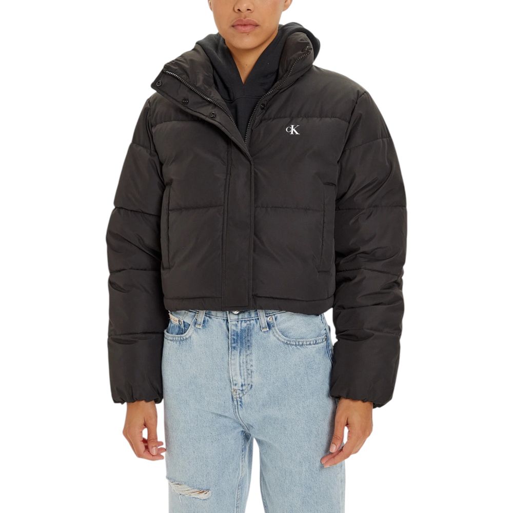 Calvin Klein Jeans Black Polyester Jackets & Coat