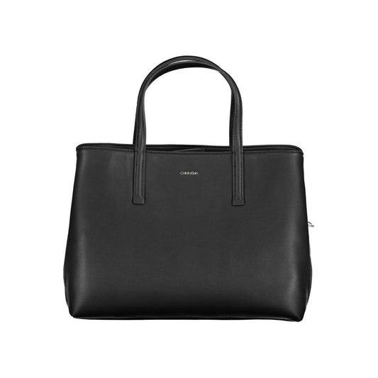 Calvin Klein – Schwarze Polyester-Handtasche