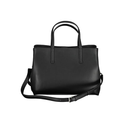 Calvin Klein – Schwarze Polyester-Handtasche