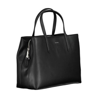 Calvin Klein – Schwarze Polyester-Handtasche