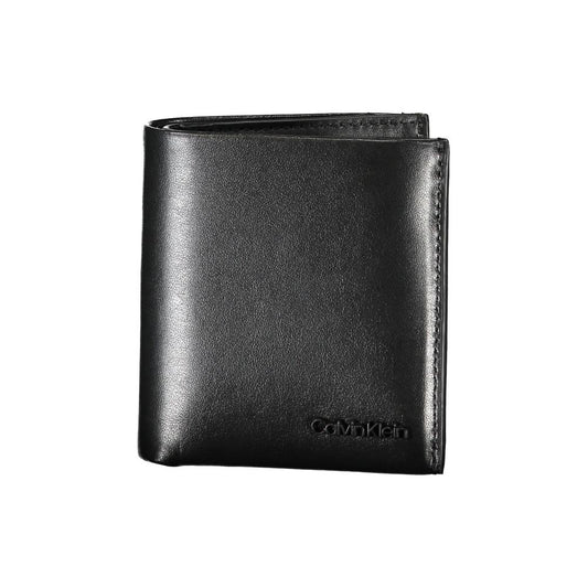 Calvin Klein Sleek Black Leather RFID Wallet