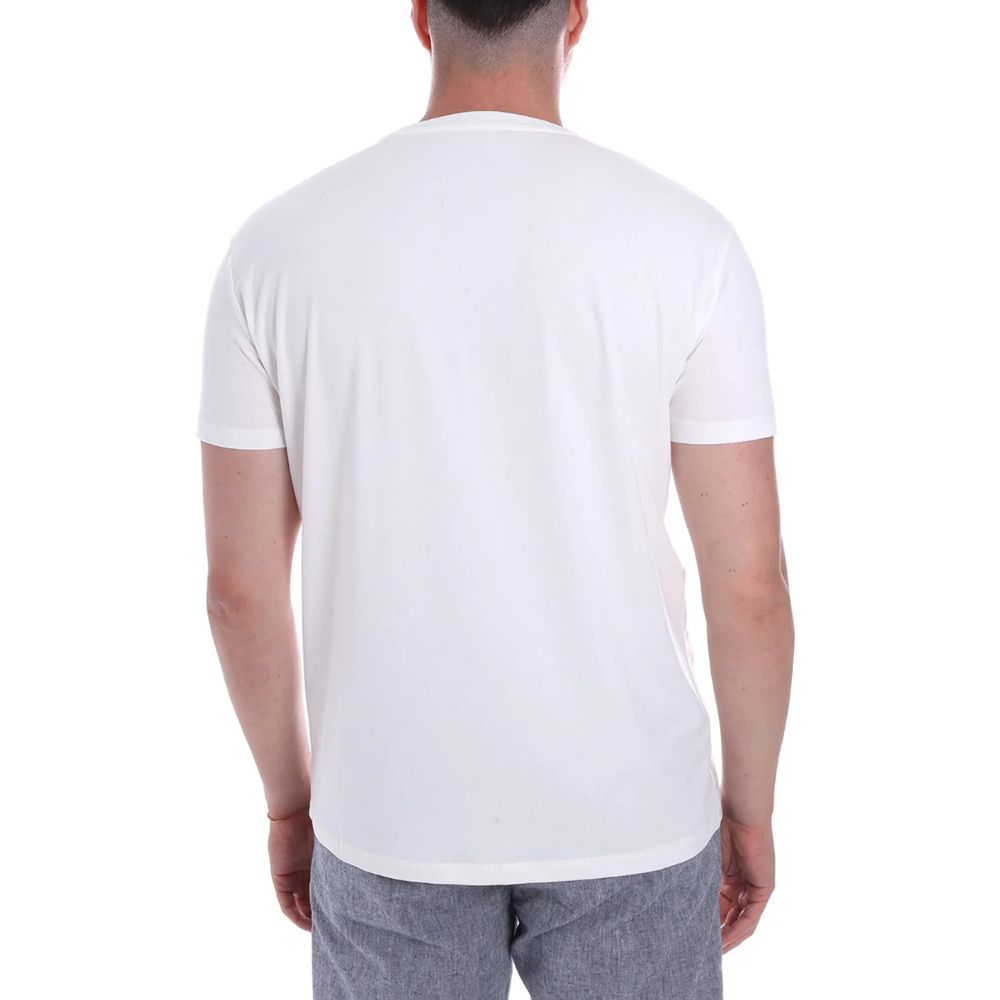 Yes Zee White Cotton T-Shirt