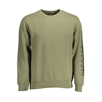 Napapijri Green Cotton Men Sweater