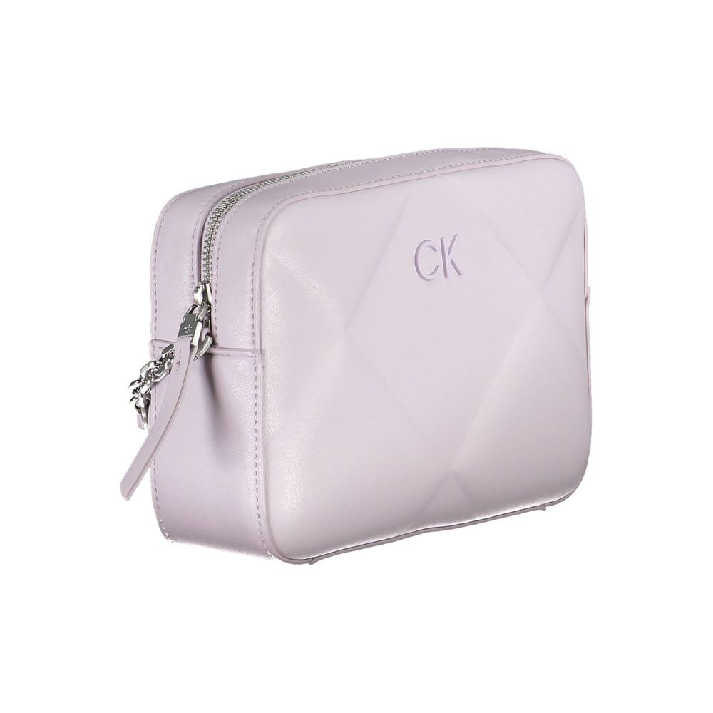 Calvin Klein – Lila – Polyester-Handtasche