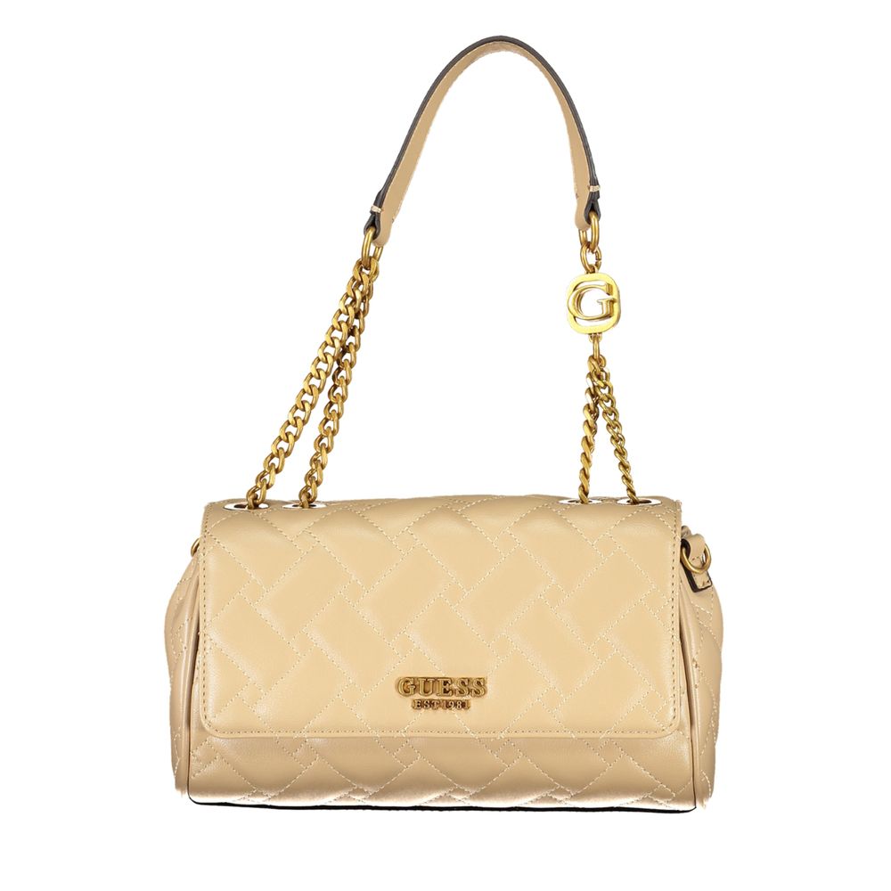 Guess Jeans – Handtasche aus Polyethylen in Beige