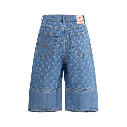 Marine Serre Bermuda Moon Shorts