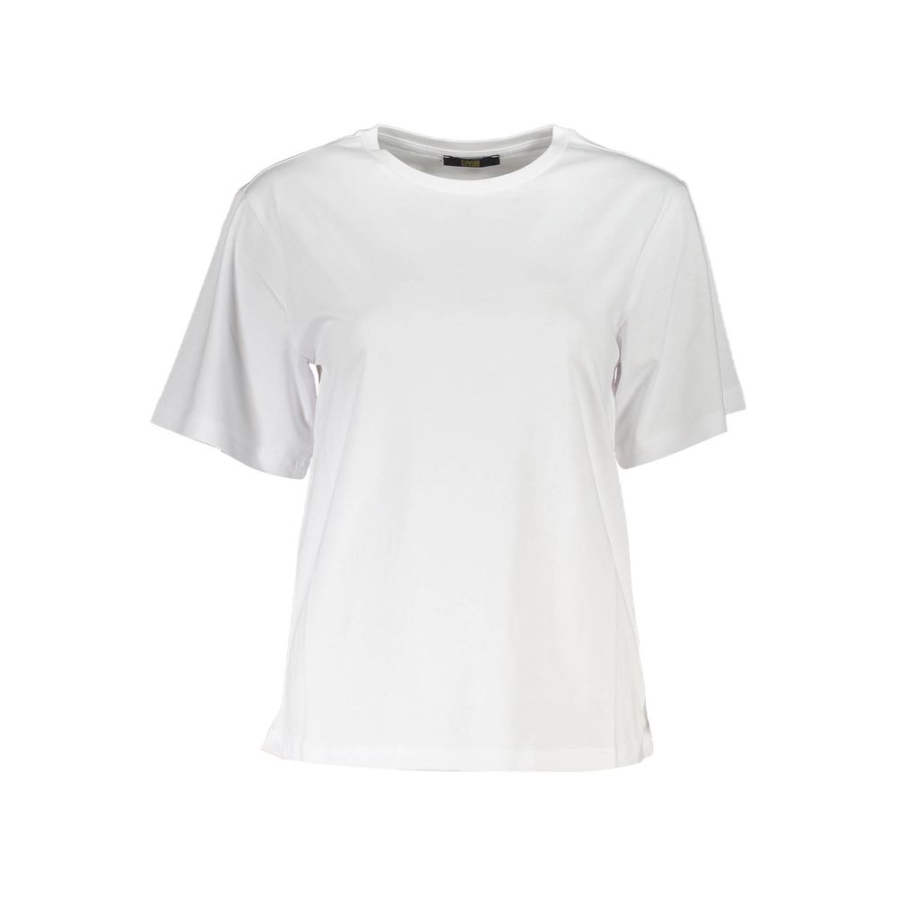 Cavalli Class Weißes Baumwoll-T-Shirt für Damen