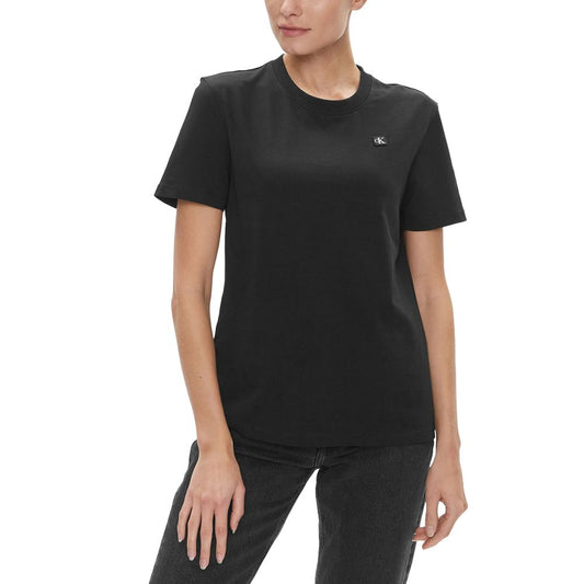 Calvin Klein Jeans Black Organic Cotton Tops & T-Shirt