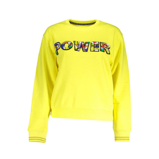 Desigual Gelber Baumwollpullover für Damen