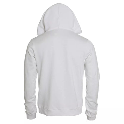 Dolce & Gabbana White Sacred Heart Hooded Sweatshirt Sweater