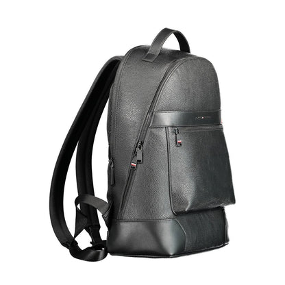 Tommy Hilfiger Black Polyethylene Men Backpack