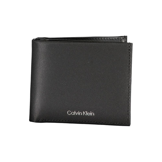 Calvin Klein Elegante schwarze Lederbrieftasche mit RFID-Block