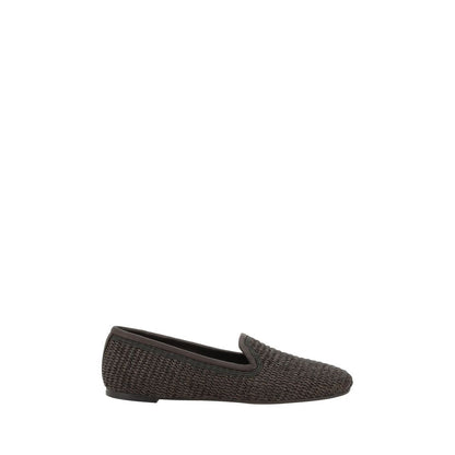 Brunello Cucinelli Raffia Loafers