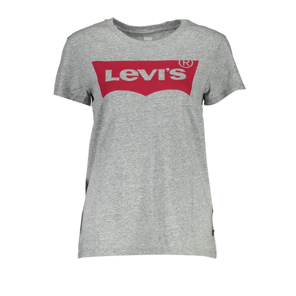 Levi's Graues Baumwoll-T-Shirt für Damen