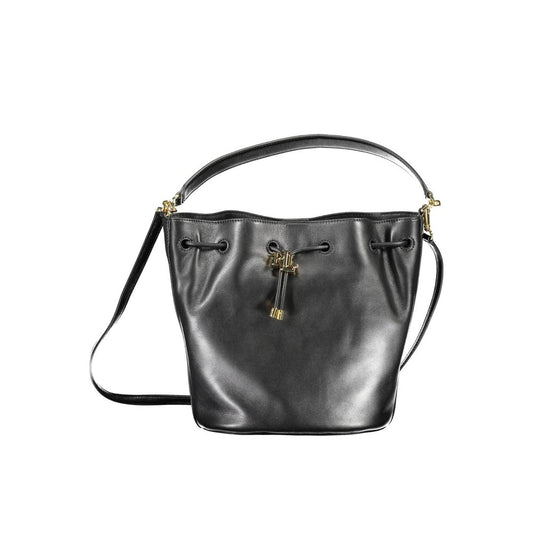 Ralph Lauren Schwarze Lederhandtasche