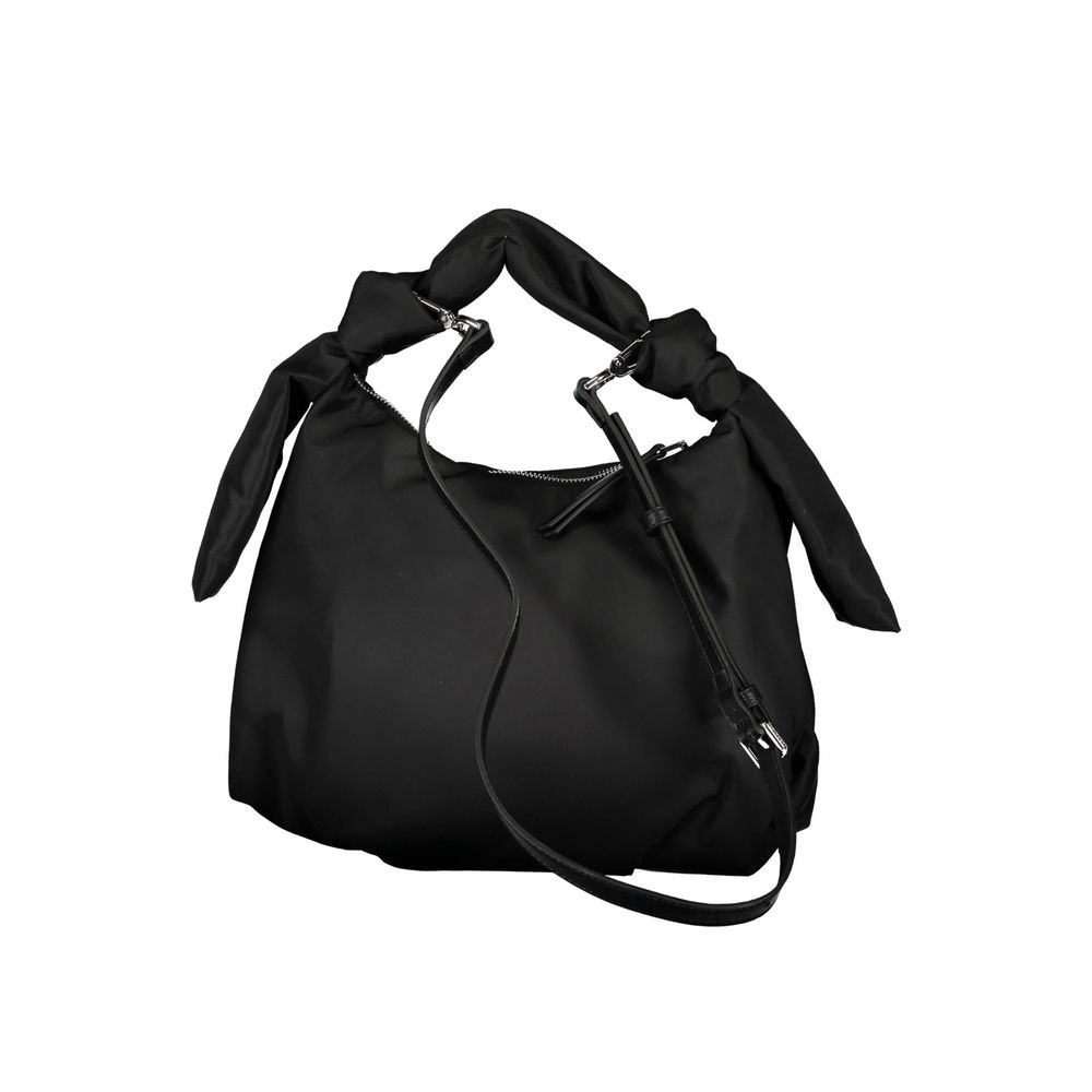 Calvin Klein – Schwarze Handtasche aus Polyester für Damen