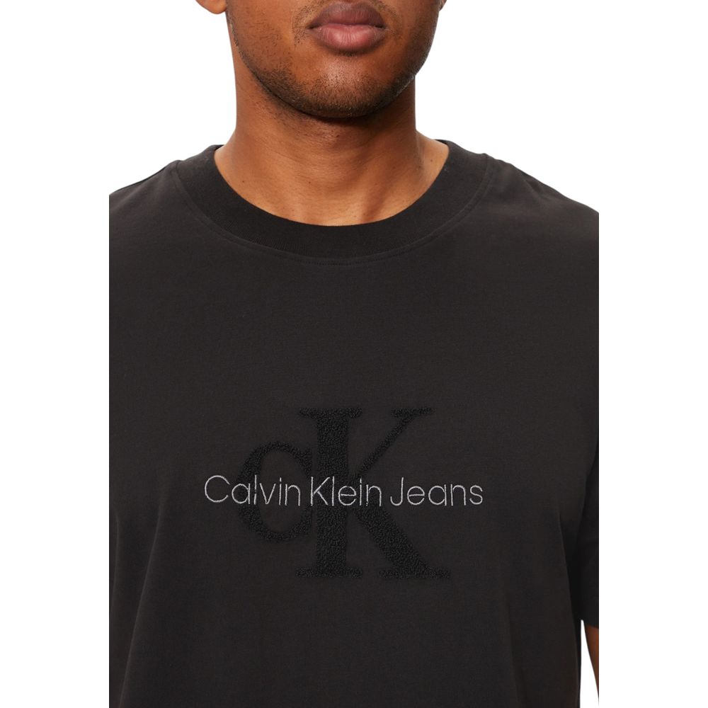 Calvin Klein Jeans Black Cotton T-Shirt