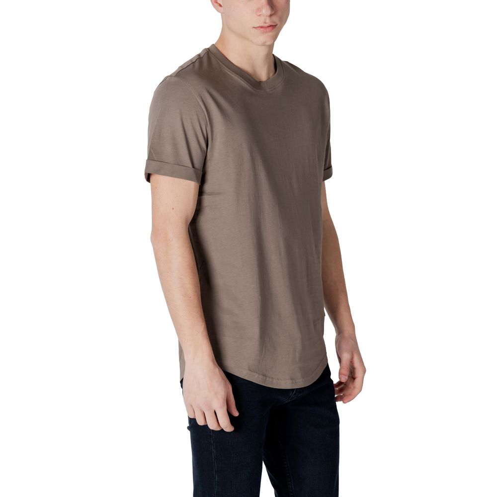 Calvin Klein Jeans Beige Cotton T-Shirt