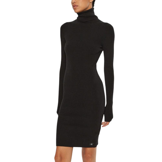 Calvin Klein Jeans Black Cotton Dress