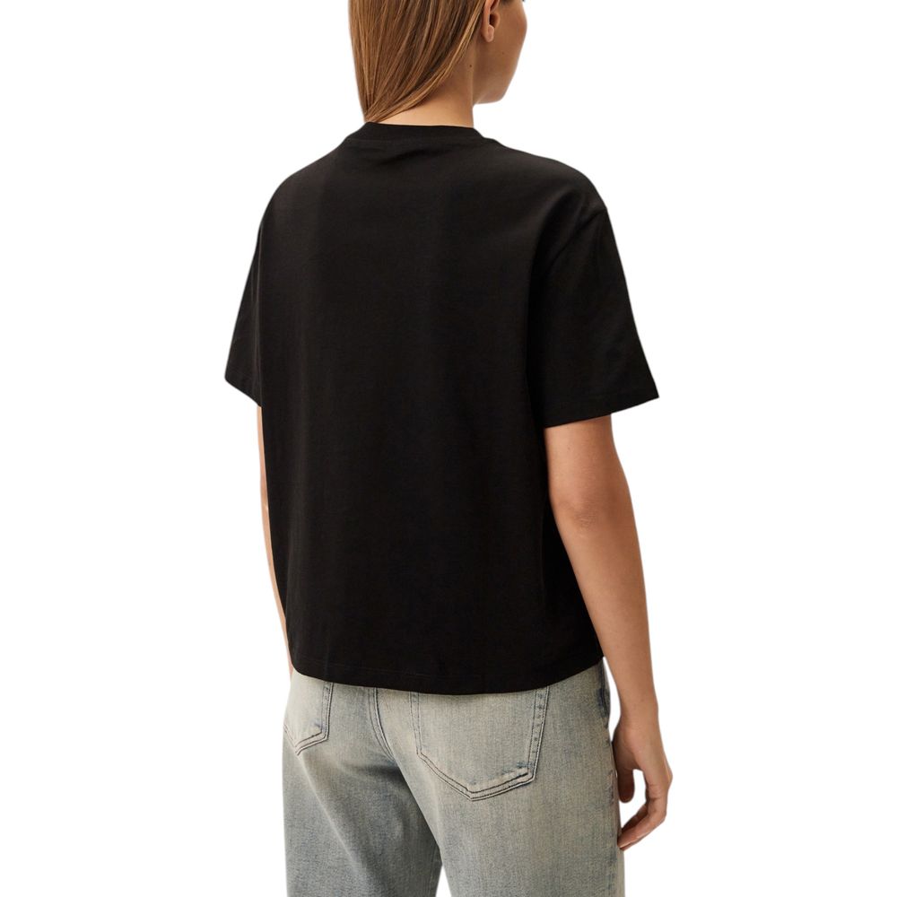 Calvin Klein Jeans Black Cotton Rigenerato Tops & T-Shirt