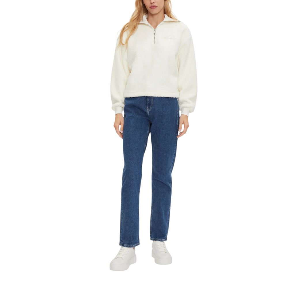 Calvin Klein Jeans Cream Polyester Sweater