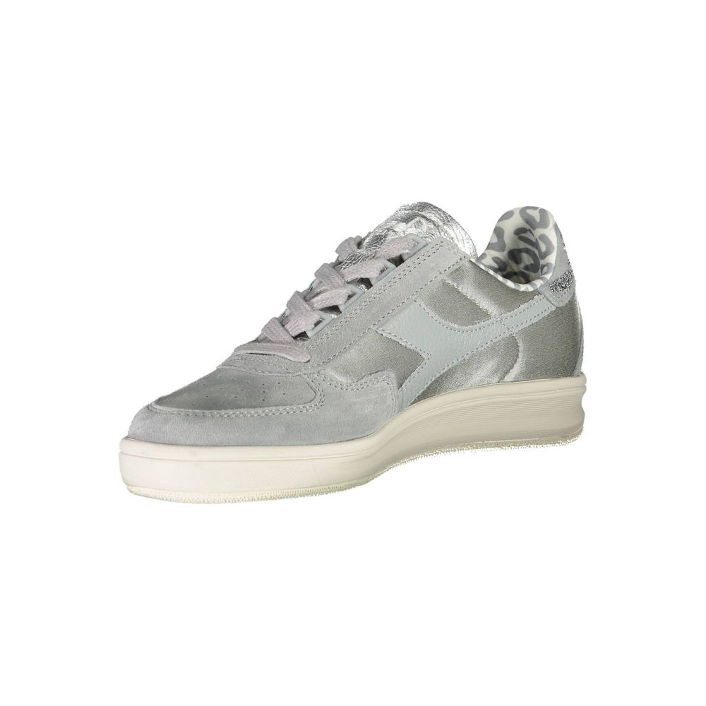 Diadora Damen-Sneaker aus grauem Leder