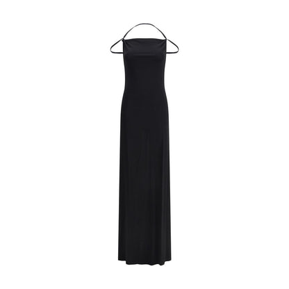 Marine Serre Long Dress with neckline on the back