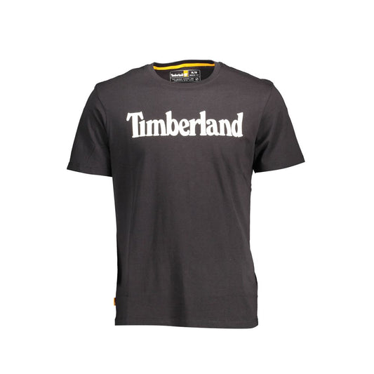 Timberland – Schwarzes Baumwoll-T-Shirt für Herren