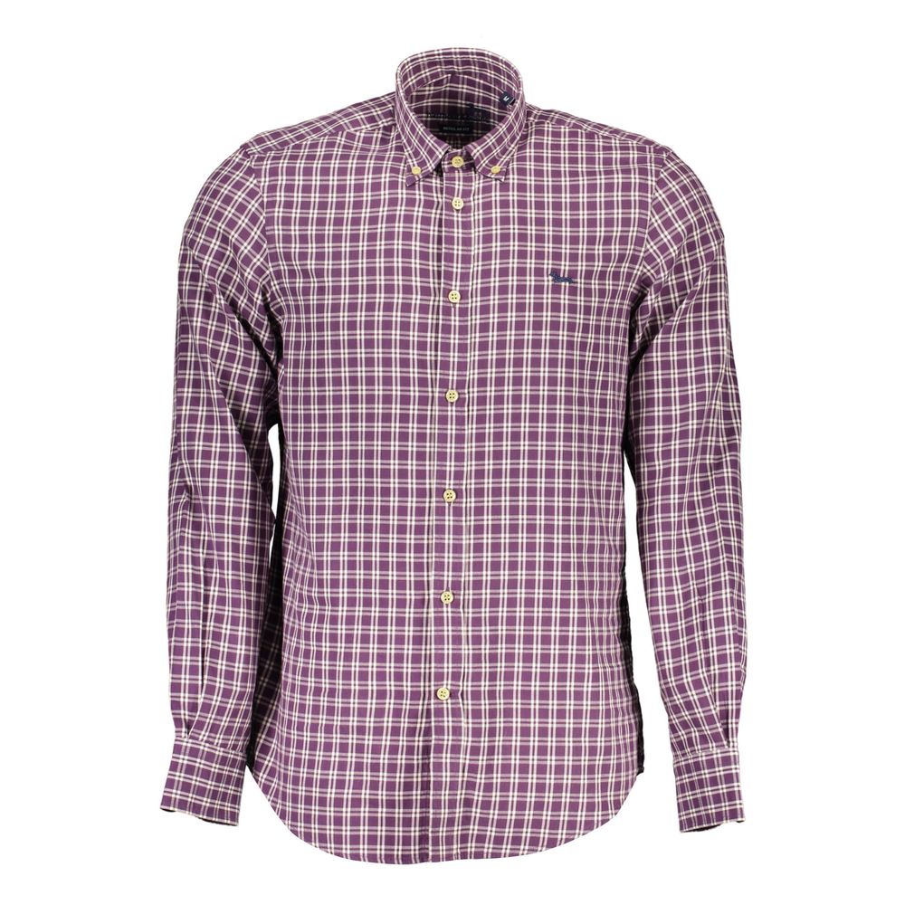 Harmont & Blaine Purple Cotton Men Shirt