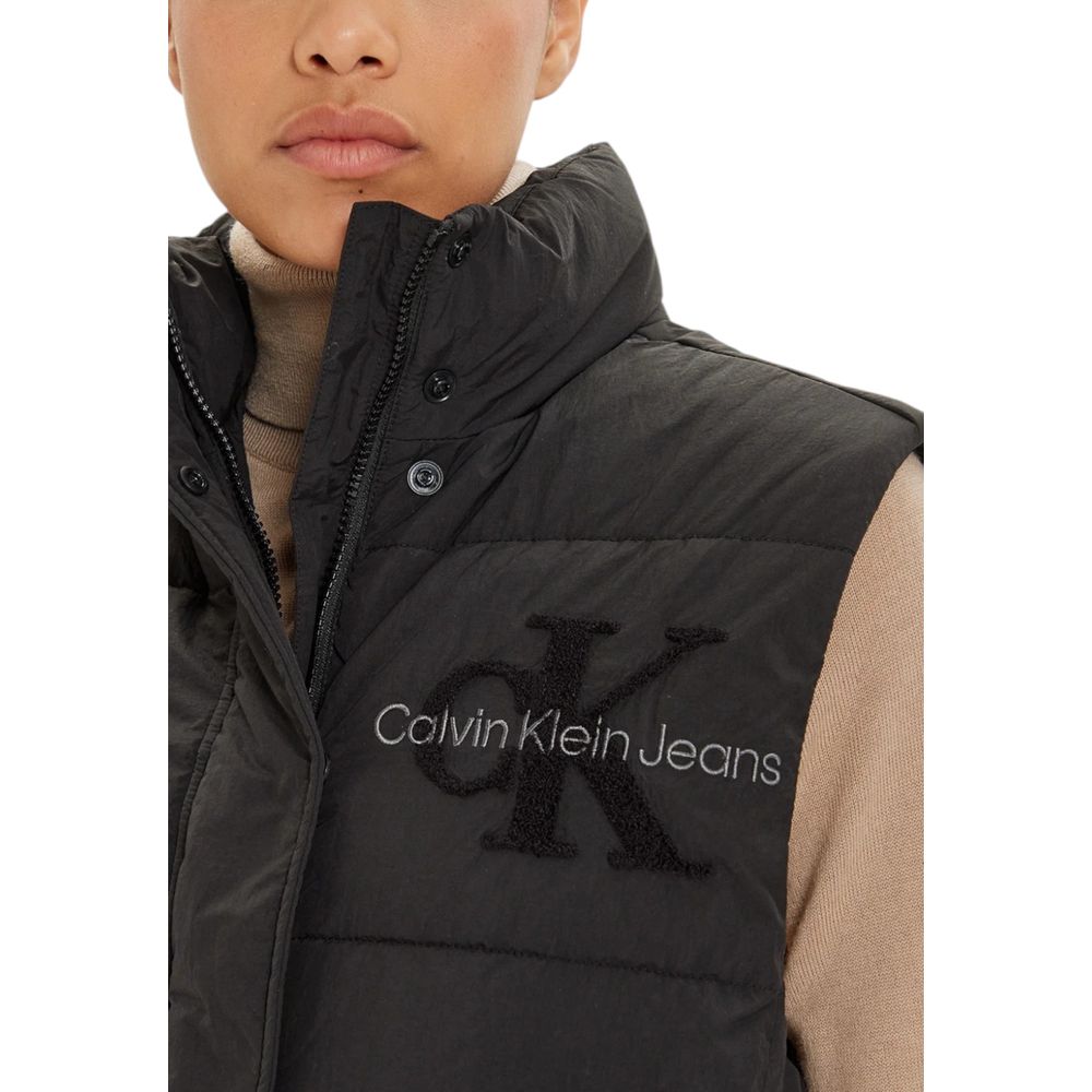 Calvin Klein Jeans Black Polyester Jackets & Coat