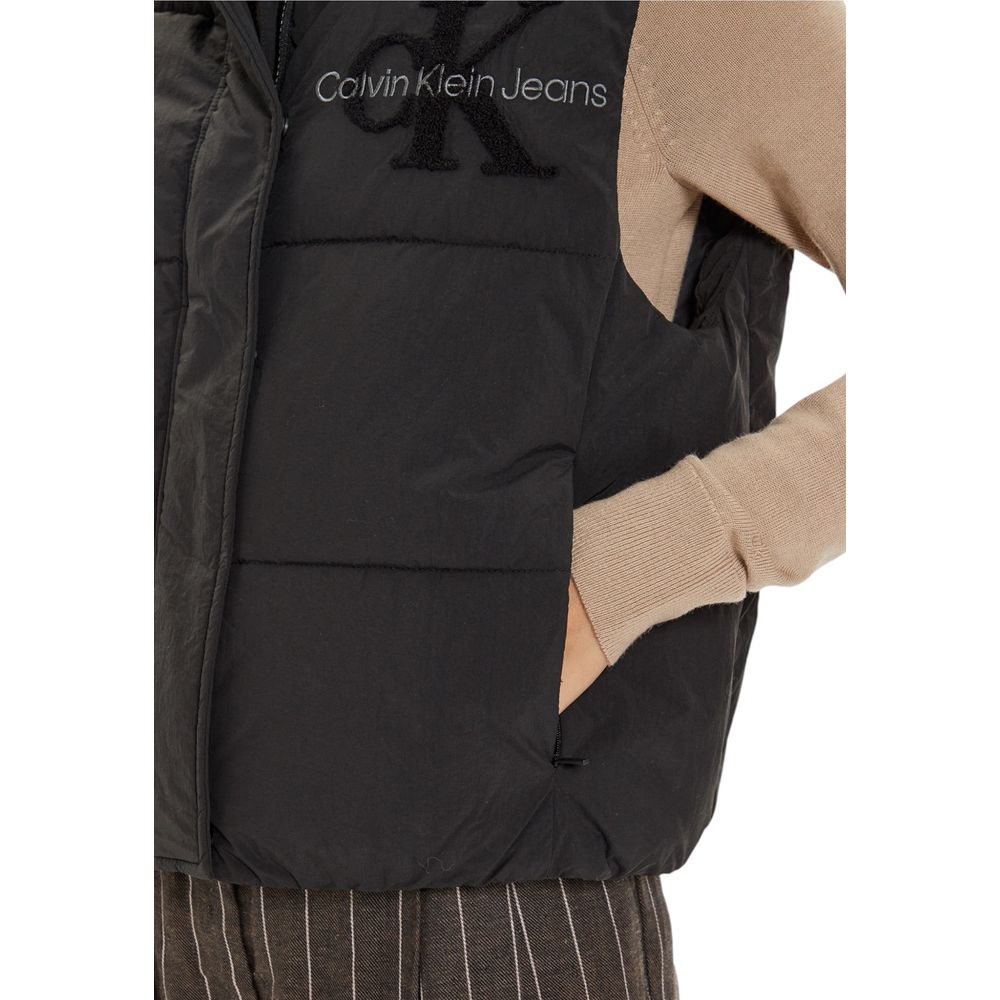 Calvin Klein Jeans Black Polyester Jackets & Coat