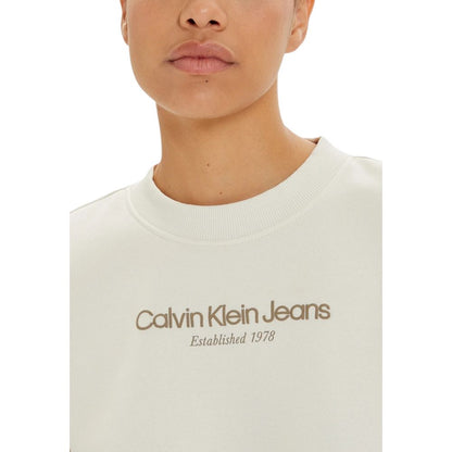 Calvin Klein Jeans Cream Cotton Sweater