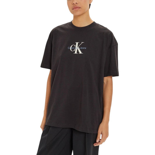 Calvin Klein Jeans Black Cotton Tops & T-Shirt