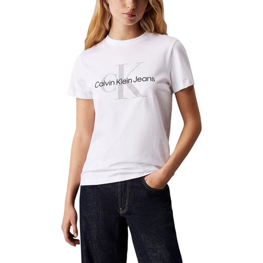 Calvin Klein Jeans White Cotton Tops & T-Shirt