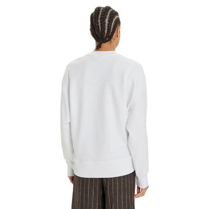 Calvin Klein Jeans White Cotton Rigenerato Sweater