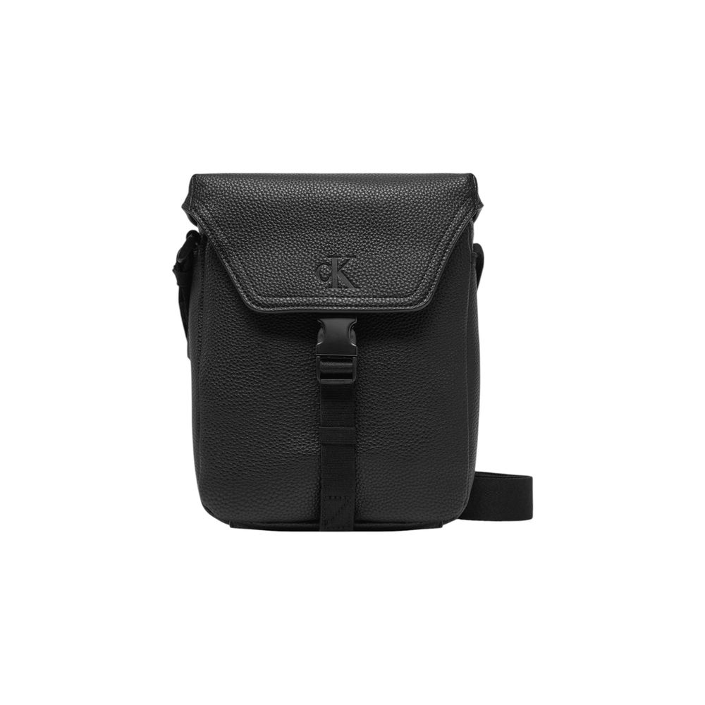 Calvin Klein Black Polyethylene Messenger Bag