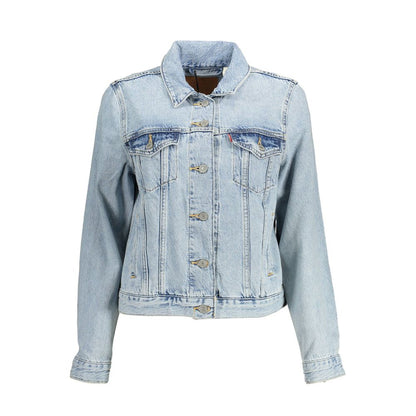 Levi's Light Blue Cotton Women Jacket