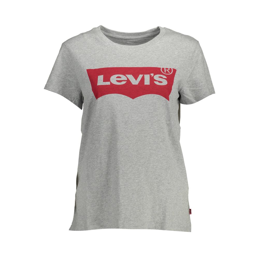 Levi's Graues Baumwoll-T-Shirt für Damen