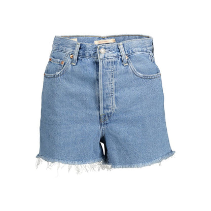 Levi's Light Blue Cotton Women Shorts