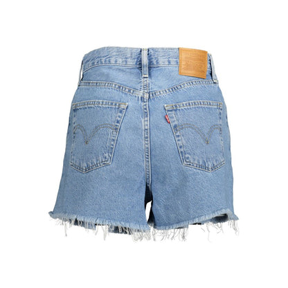 Levi's Light Blue Cotton Women Shorts