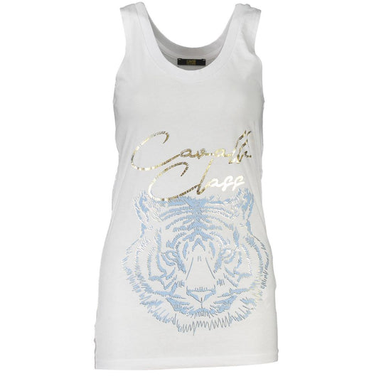 Cavalli Class White Cotton Women Top